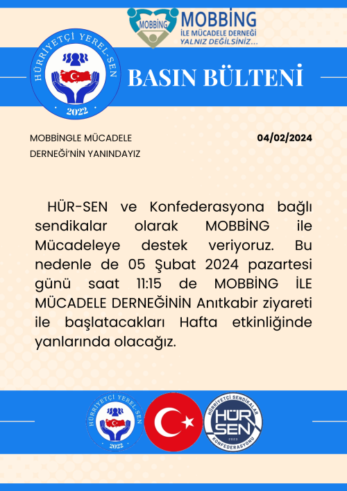 MOBBİNG BASIN BÜLTENİ